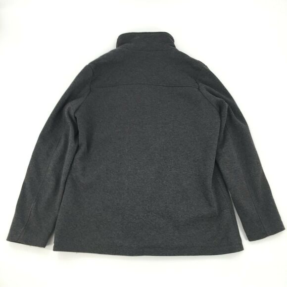 Climate Concepts Button Front High Neck Coat Size Small Womens Dark Gray Jacket - Picture 2 of 5